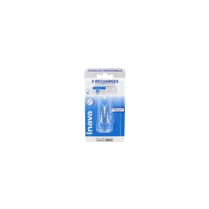 RECHARGE BROSSETTES INTERDENTAIRES TRIO COMPACT 3 ETROITS 0.8MM ISO 1 INAVA