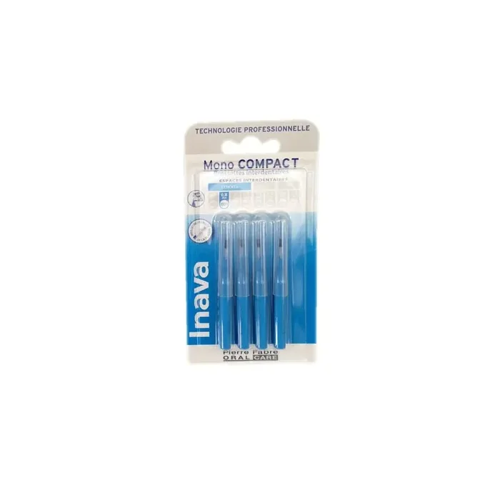 RECHARGE BROSSETTES MONO COMPACT X4 ETROITS 0.8mm INAVA