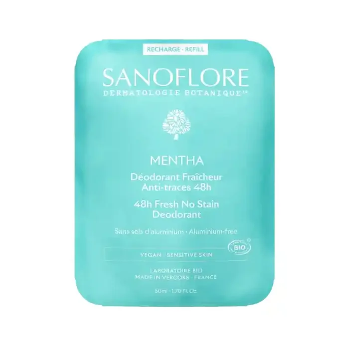 RECHARGE DEODORANT MENTHA ROLL ON 50ML SANOFLORE