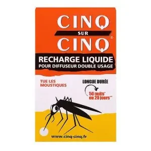 Recharge Liquide Anti-Moustiques – pour Diffuseur Double Usage – 35ml
