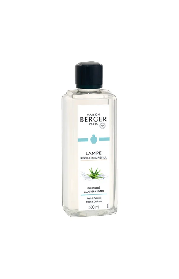 Recharge parfum pour lampe – Eau d’aloe – Aquatique floral – 500 ml