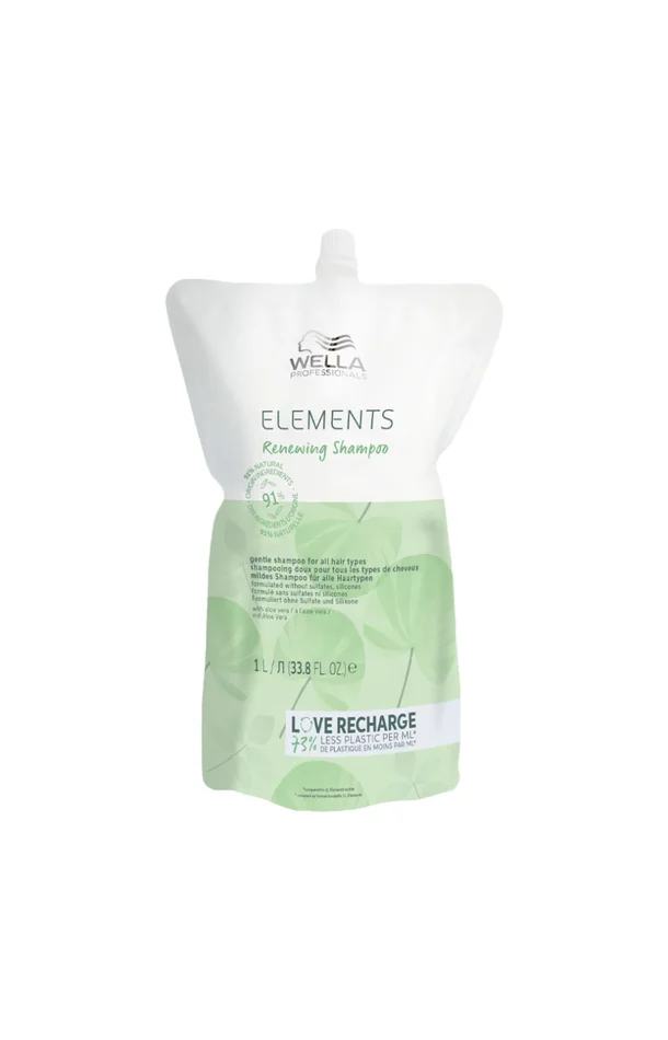 Recharge shampoing apaisant – Elements – Cheveux secs & délicats – 1 L