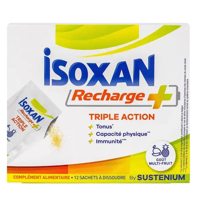 Recharge+ Triple action – Tonus Capacité physique Immunité – 12 sachets