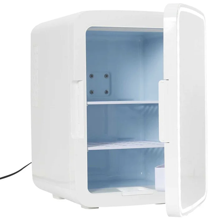 Réfrigérateur pour cosmétiques – Miroir & led – Blanc