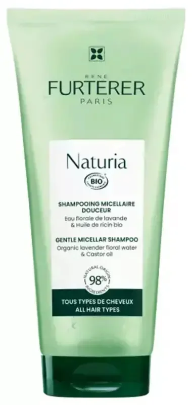 René Furterer Naturia Shampooing Micellaire Naturel Bio – Tous Types de Cheveux – 200 ml