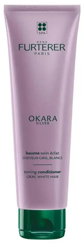 René Furterer Okara Silver – Baume Soin Éclat – Soin Cheveux Blancs Gris ou Blonds 150 ml