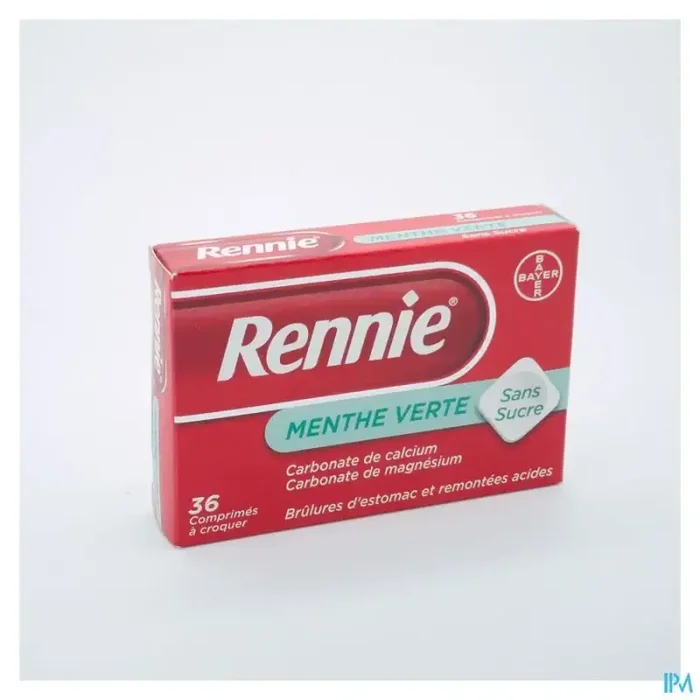 Rennie sans sucre comprimé à croquer 36