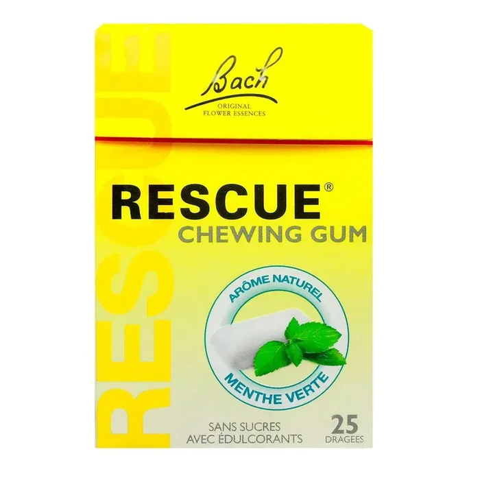 Rescue 25 chewing-gums menthe verte
