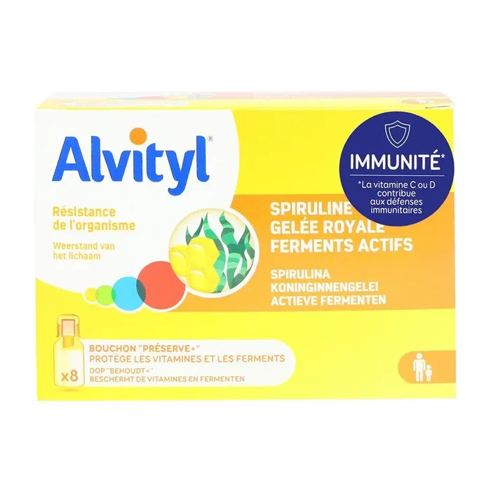 Résistance de l‘organisme spiruline dès 3 ans 8x10ml