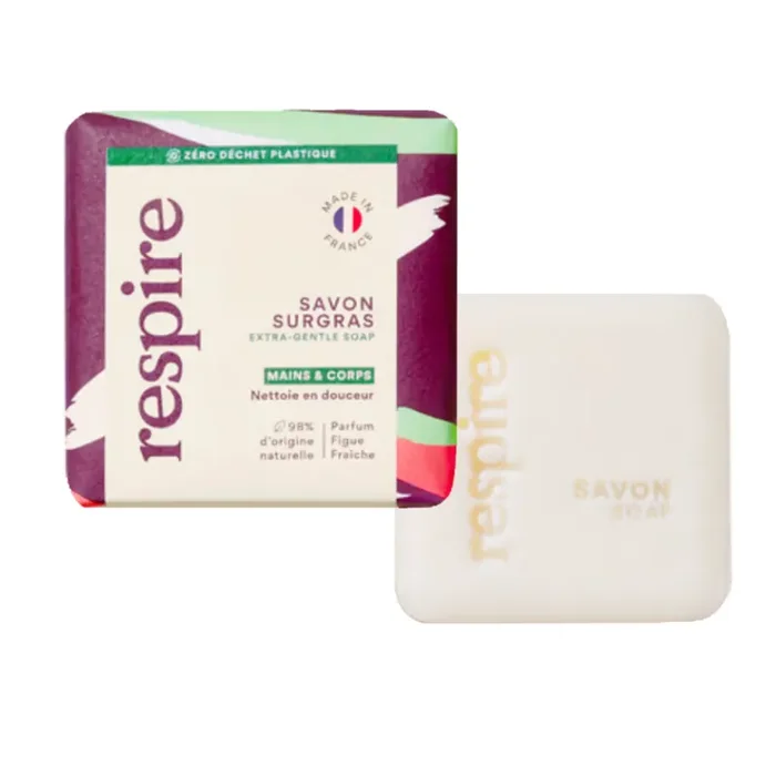 Respire savon surgras figue fraîche 100g