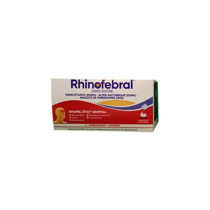 RHINOFEBRAL 8 SACHETS JOHNSON ET JOHNSON
