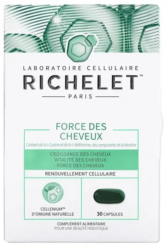 Richelet Force des Cheveux Complément Alimentaire Cheveux 30 Capsules