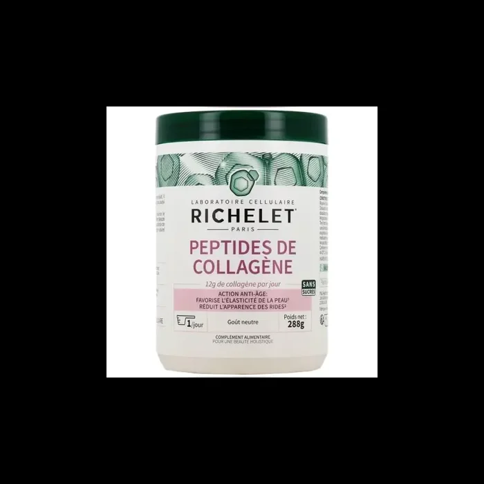Richelet regeneration de la peau peptides de collagène pot 288g