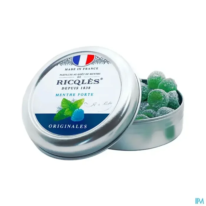Ricqles pastille menthe sucre boite 45g