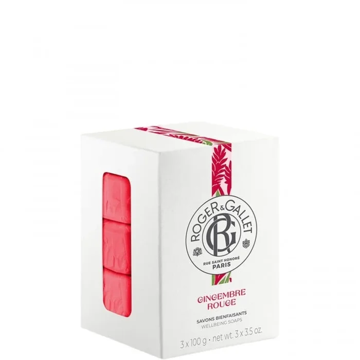 Roger&Gallet Gingembre Rouge Coffret 3 Savons Bienfaisants
