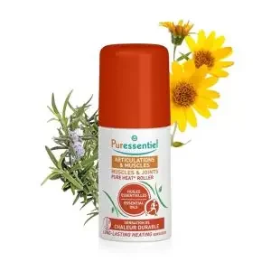 Roller Pure Heat – Articulations et Muscles – Aux 14 Huiles Essentielles – Roll on 75 ml