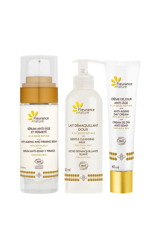 Routine anti-âge – Gelée royale – Visage – 3 produits
