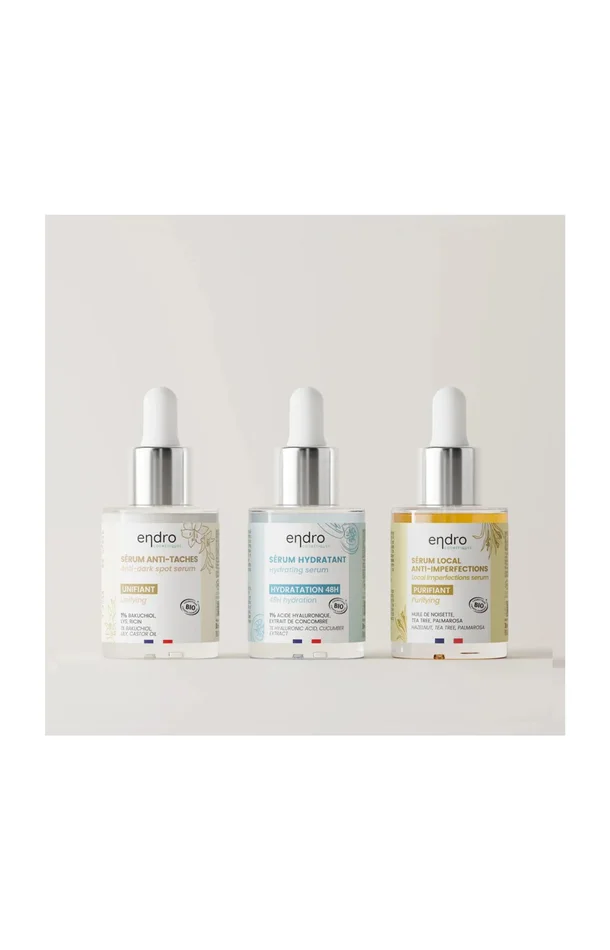 Routine anti-imperfections – Acide hyaluronique & bakuchiol – Visage – 3 x 30 ml