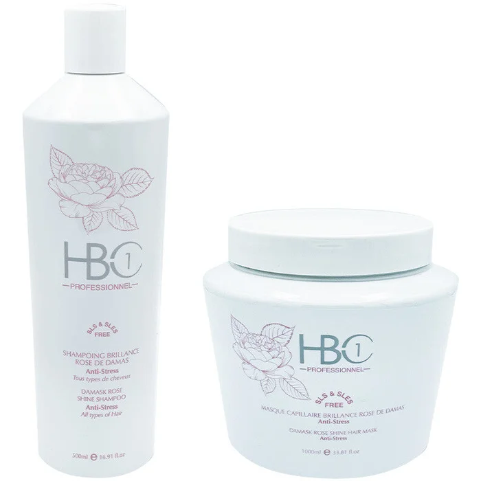 Routine brillance – Rose de Damas – Cheveux ternes – 2 produits