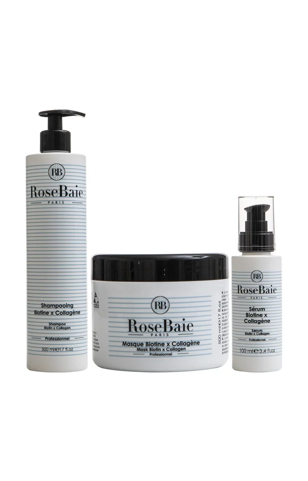 Routine capillaire – Biotine & Collagene – 3 produits