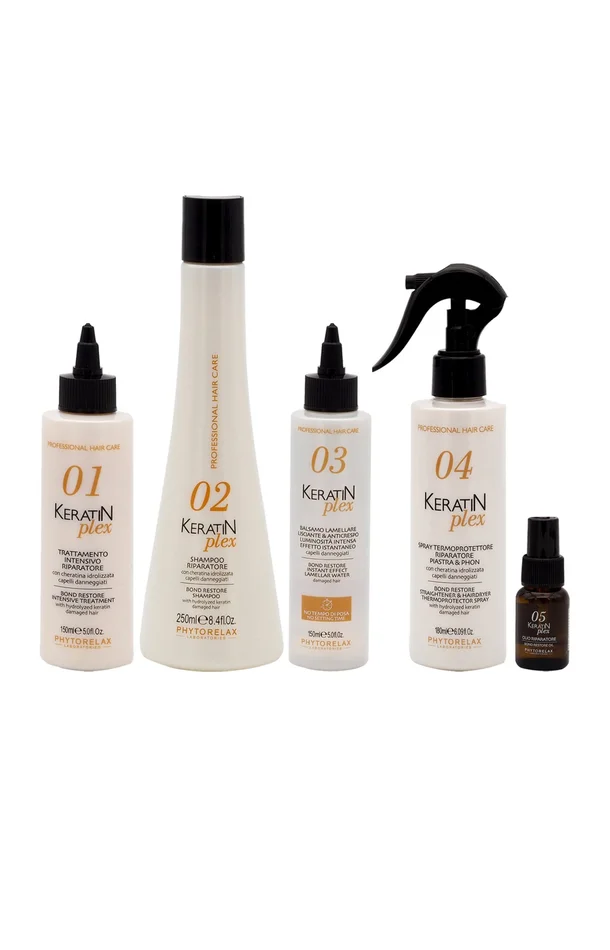 Routine complète réparatrice – Keratin Plex – Cheveux abîmés