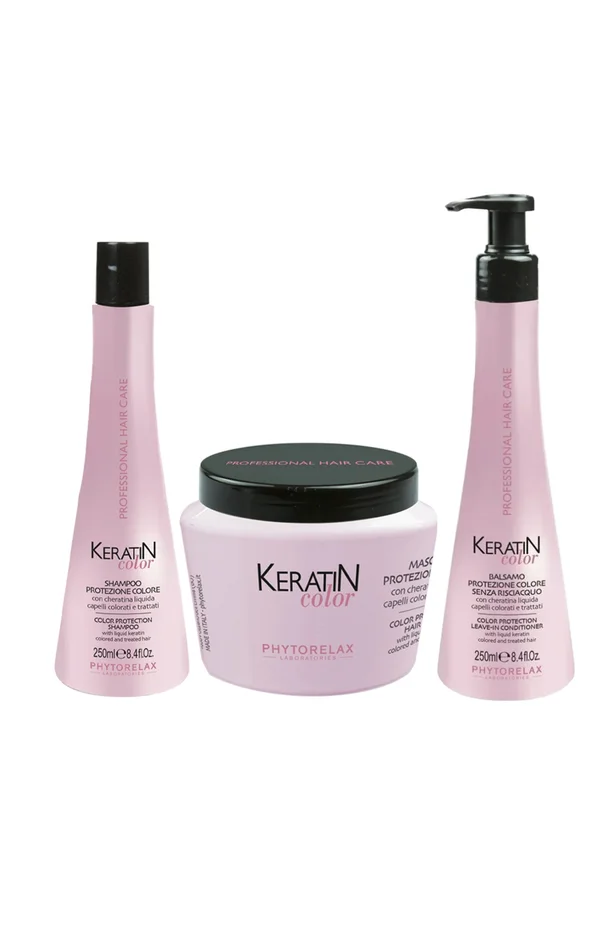 Routine protectrice de couleur – Keratin Color – Cheveux colorés