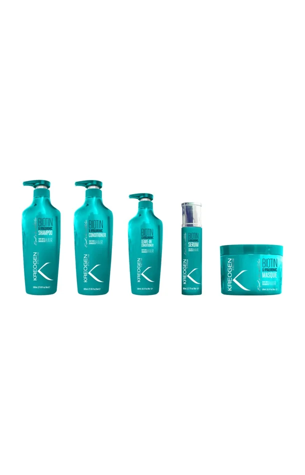Routine réparatrice – Biotine – Cheveux secs & abîmés – 5 produits