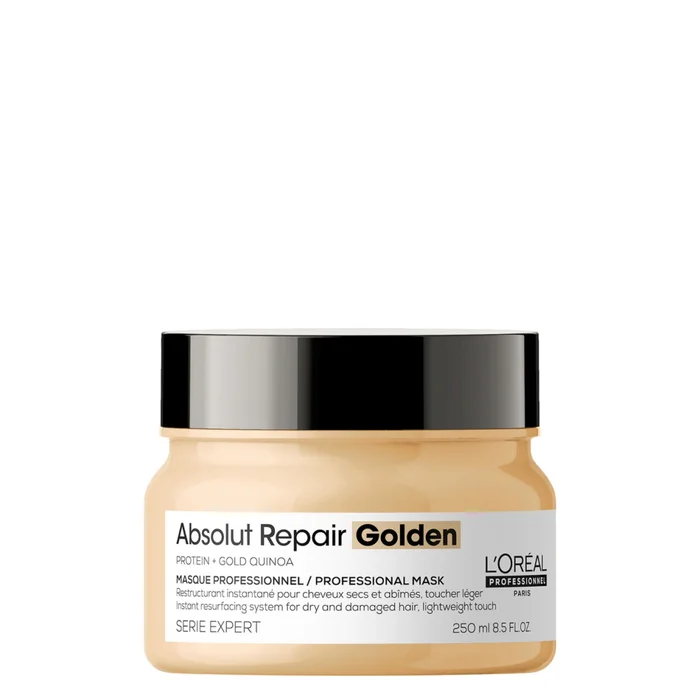 Série Expert Absolut Repair – Masque Golden Restructurant – cheveux secs et abîmés 250 ml