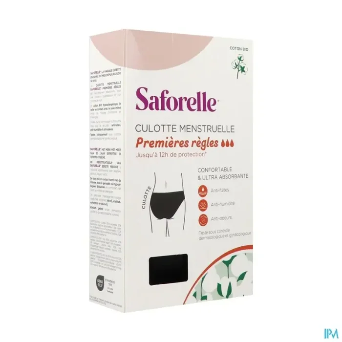 Saforelle culotte pour les regles premieres regles