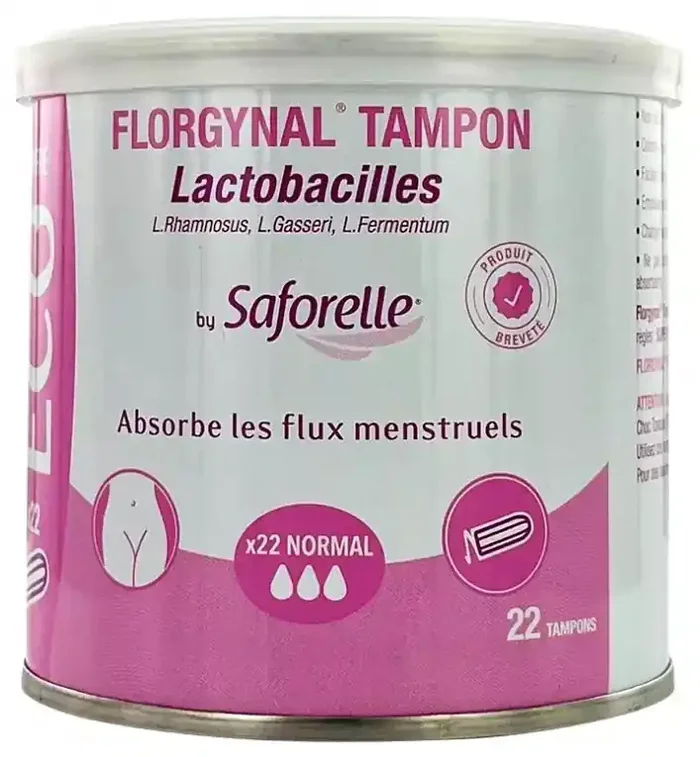 Saforelle Florgynal® Tampon – Boîte de 22 Tampons Eco Normal