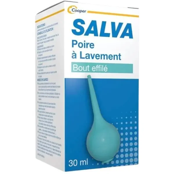 Salva – Poire Lavement Auriculaire n°2 (Réservoir 30ml) – Inflammation – Bouchons de Cerume