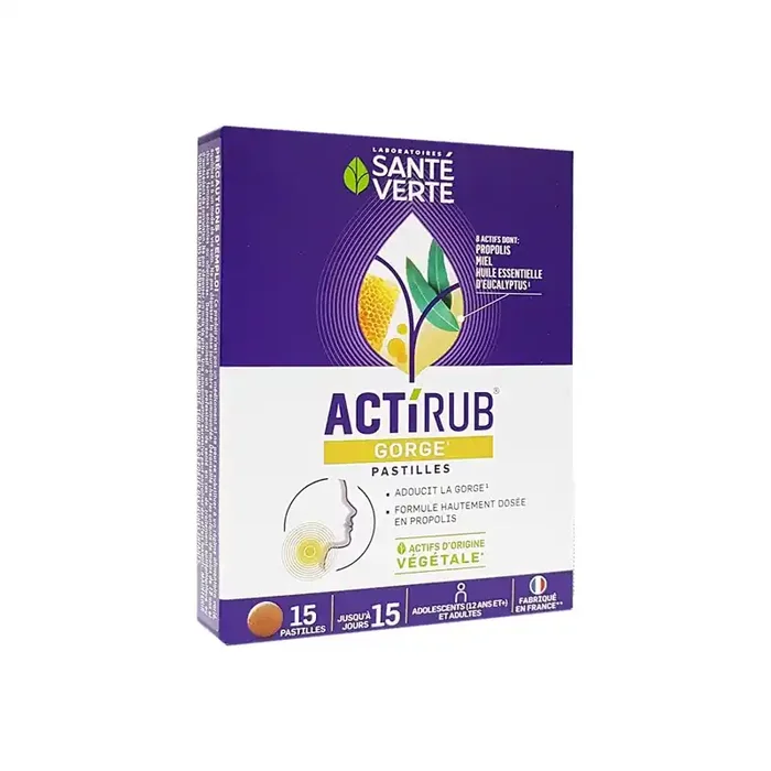Sante Verte actirub gorge 15 pastilles