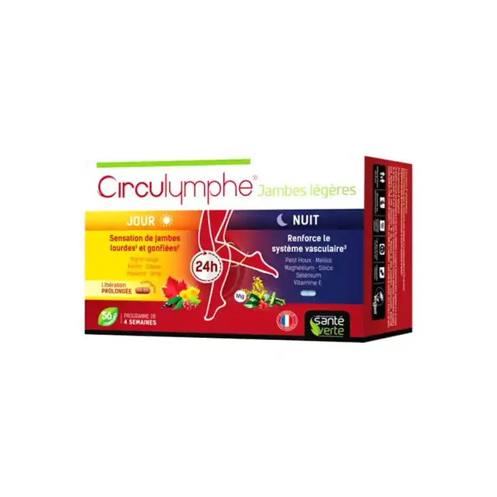 Sante Verte Circulymphe jambes legeres jour & nuit 56 comprimes