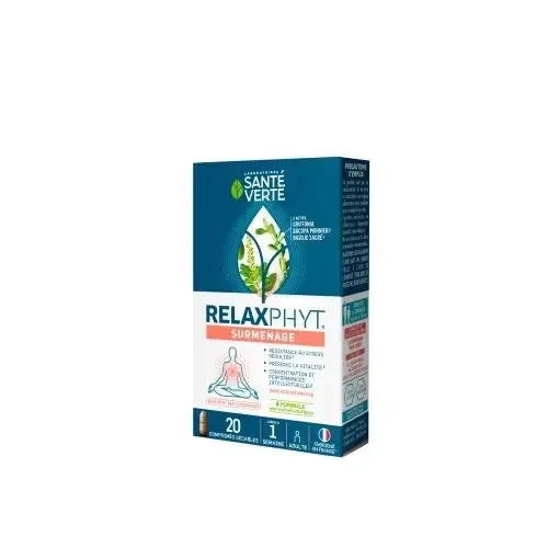 SANTE VERTE RELAXPHYT SURMENAGE STRESS 20 Comprimés