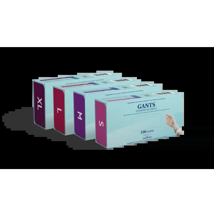 Santécare gant examen vinyle non poudre XL