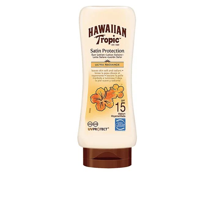 SATIN ultra radiance sun lotion SPF15 180 ml