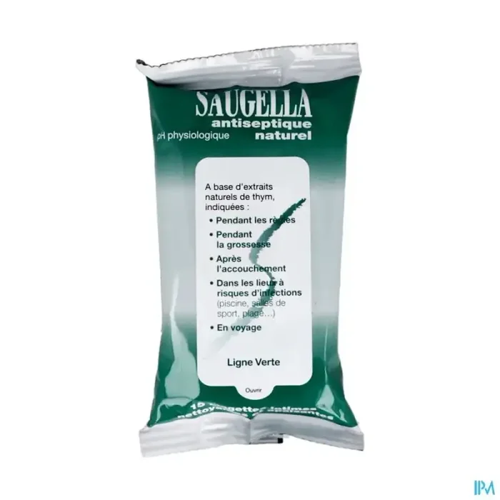 Saugella antiseptique lingette intime 15