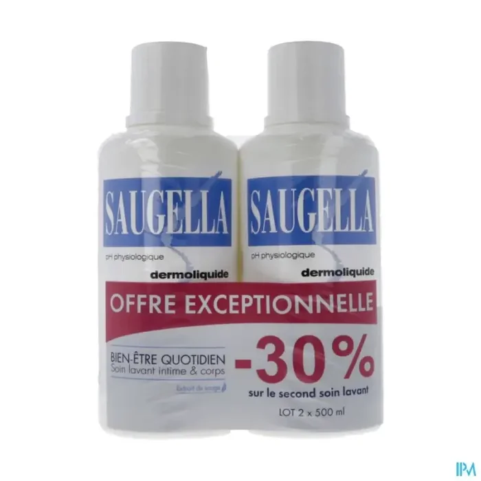 Saugella dermoliquide emulsion 500ml x2