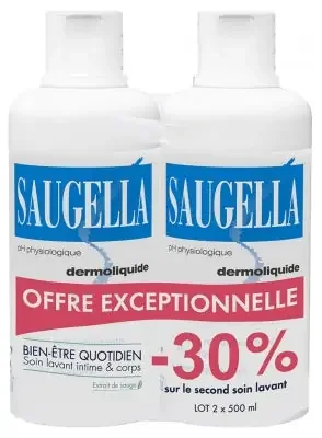 Saugella dermoliquide lot de 2 -30% sur le deuxième