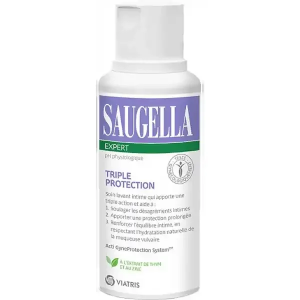 Saugella Expert Soin Lavant Intime Triple Protection 250 ml