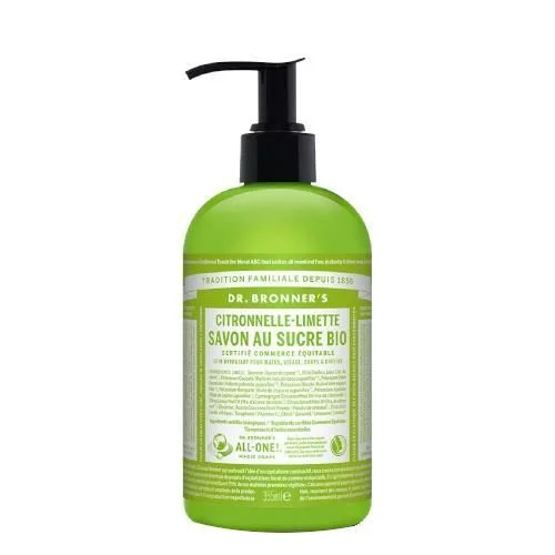 Savon au Sucre Bio – Citronnelle-Limette 355 ml