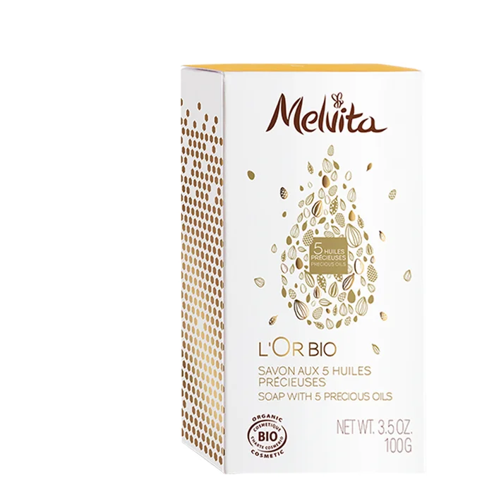 Savon aux 5 Huiles Précieuses – L’Or Bio 100 g