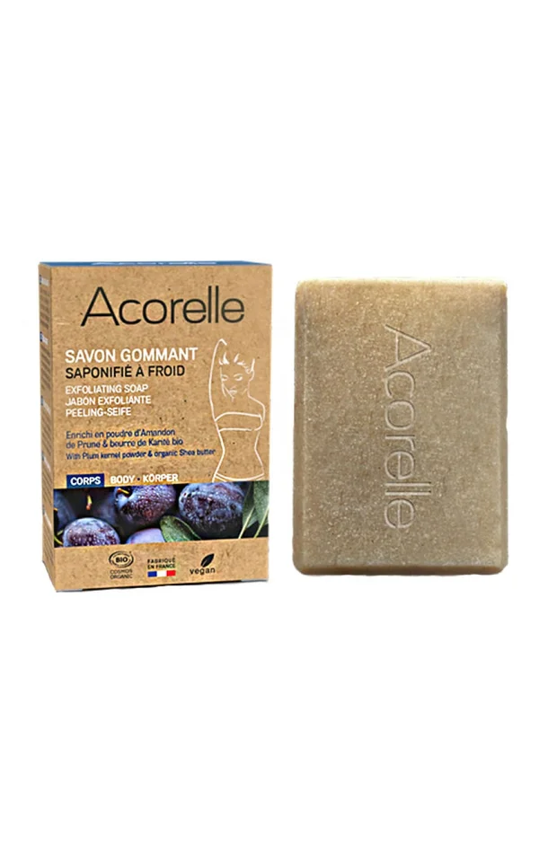 Savon solide gommant & nourrissant bio – Beurre de karité – Corps -100 g