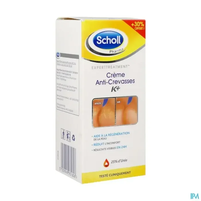 Scholl crème reconstituante active repair k+ 120ml
