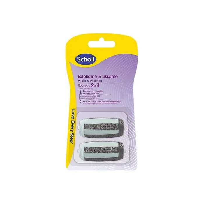 Scholl Exfoliante & Lissante rouleaux de remplacement 2 en 1