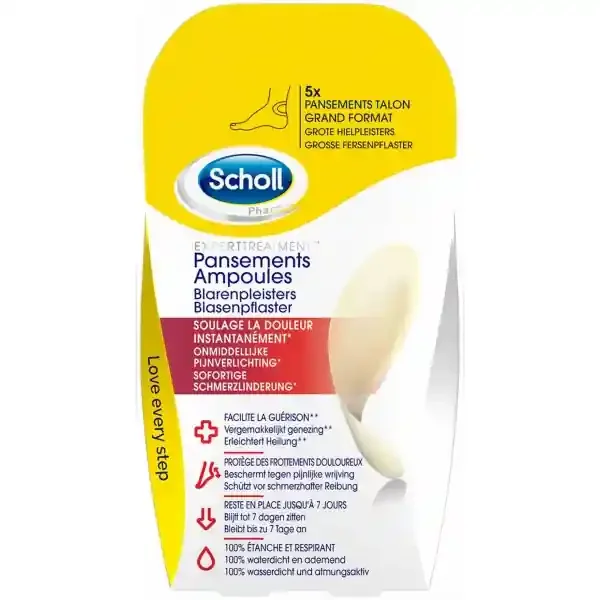 Scholl Pansements Ampoules Pour Talon x 5