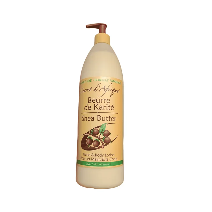 SECRET D’AFRIQUE ≡ Crème Mains Et Corps Au Beurre De Karité 1000 ml