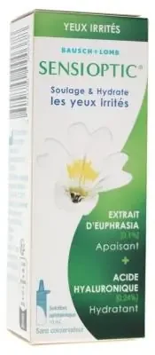 Sensioptic Soulage & Hydrate les Yeux Irrités 10 ml