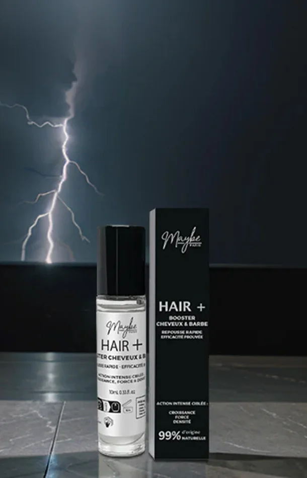 Sérum activateur de pousse – Roll-on Hair – Cheveux & barbe – Homme – 10 ml