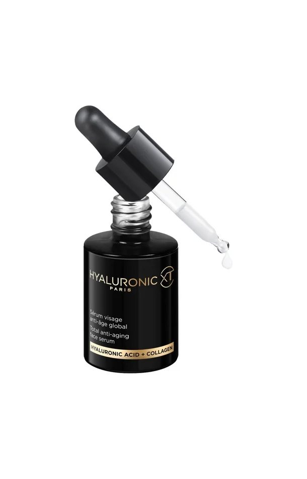 Sérum anti-âge global – Acide hyaluronique & collagène marin – Visage – 30 ml